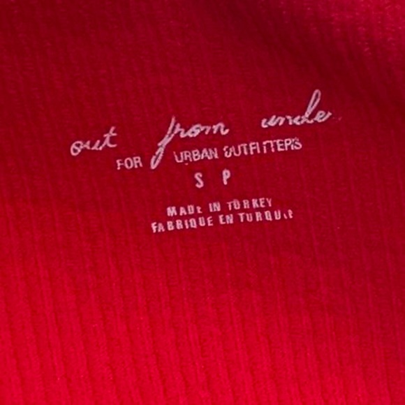 Urban Outfitters Out From Under Red Rib Knit Seamless Backless Halter Tank Top - Picture 5 of 7